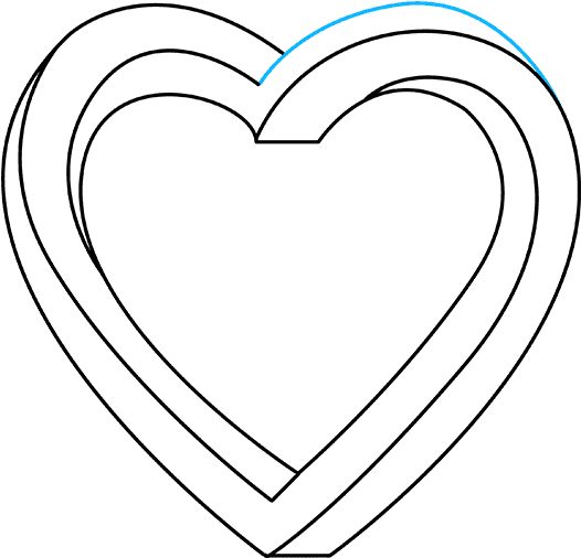 How To Draw Impossible Heart - Bridge Motorcycles (680x678), Png Download