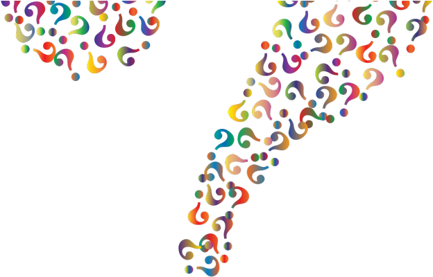 Confetti Clipart Clear Background - Question Mark With Transparent Background (640x480), Png Download