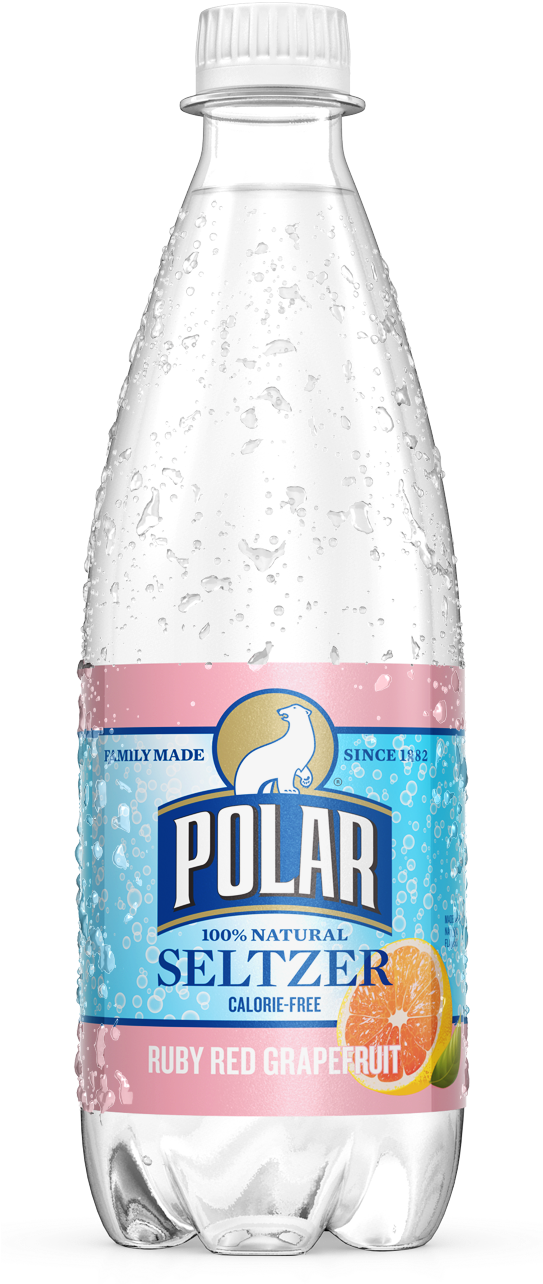 Healthy Office Drinks, Polar Seltzer Grapefruit - Beer Bottle (542x1304), Png Download