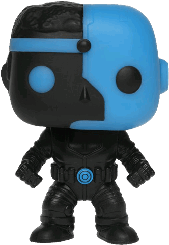 Cyborg Silhouette Glow In The Dark Pop Vinyl Figure - Glows In The Dark Funko Pop (600x600), Png Download