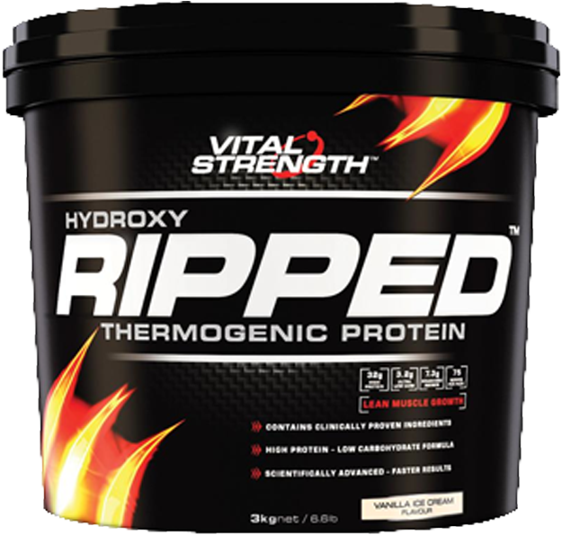 Vital Strength Hydroxy Ripped (627x634), Png Download