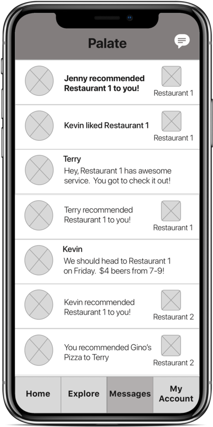 Messages Screen Iphonexspacegrey Portrait - Iphone (1000x1000), Png Download