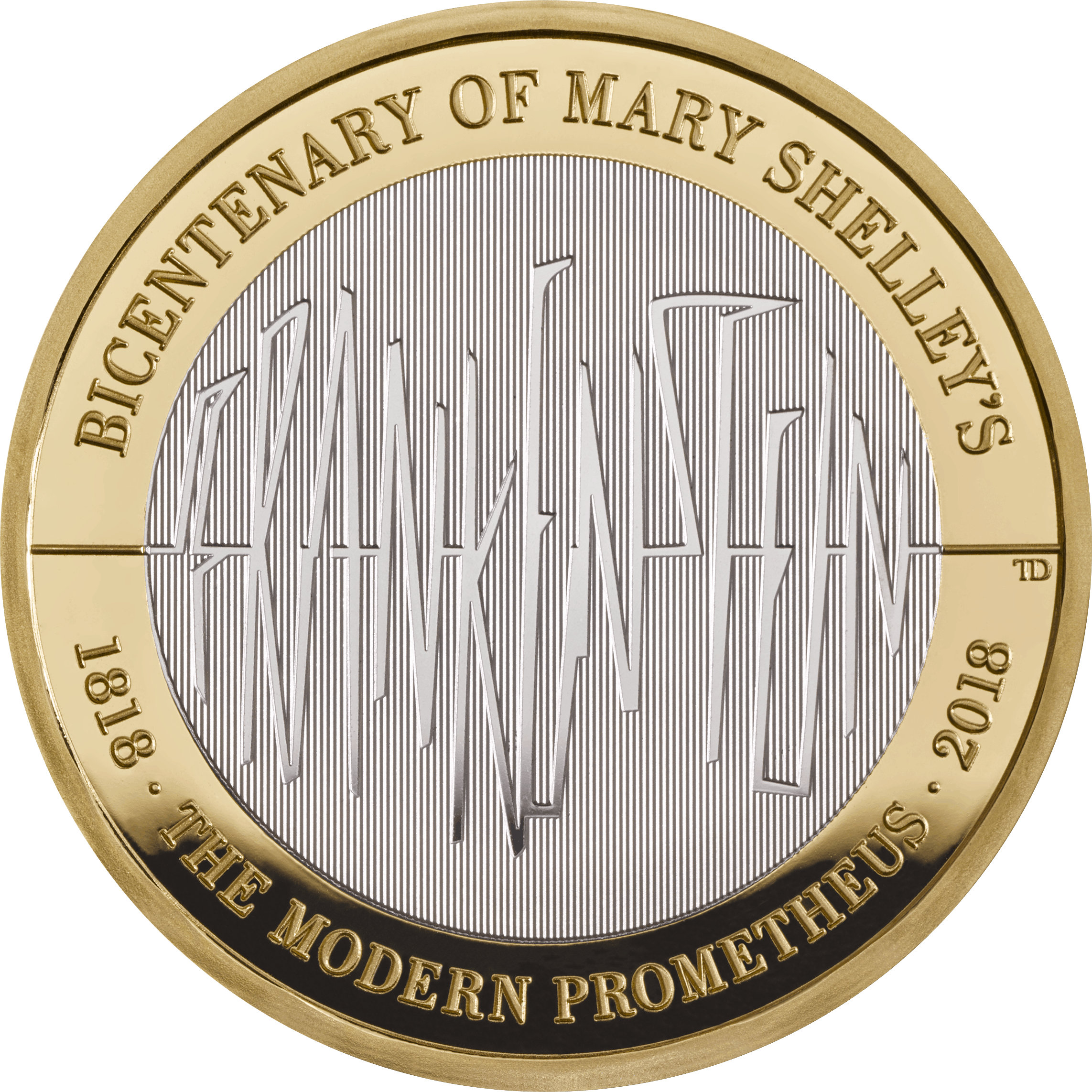 Of The Publication Of Mary Shelley's Frankenstein £2 - Frankenstein 50p (2285x2285), Png Download