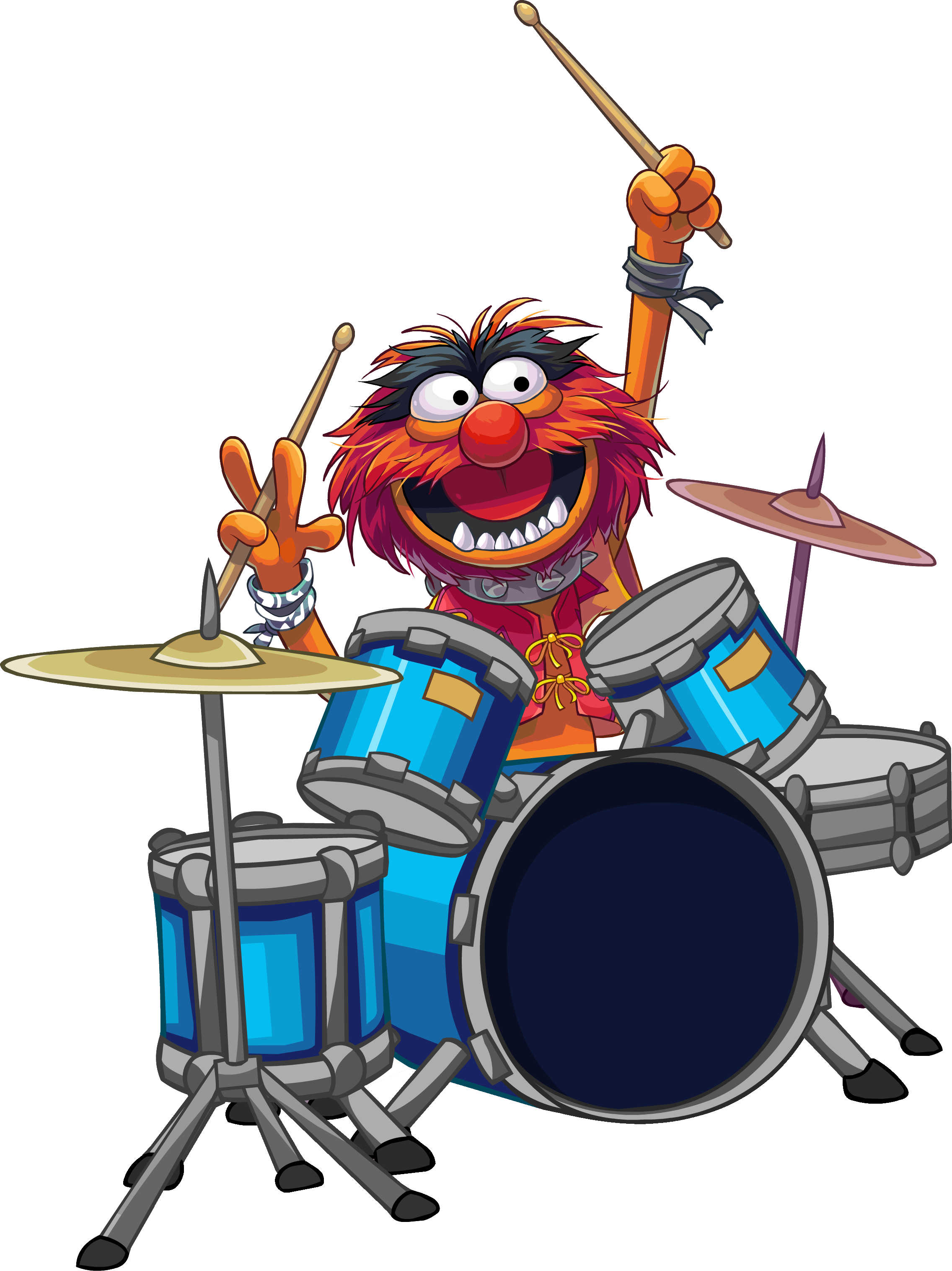 Snare Drum And The Young Percussionist - Animal Drummer (2272x3031), Png Download