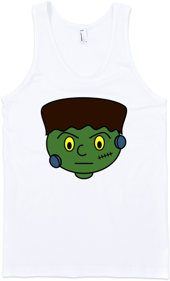 Frankenstein Fine Jersey Tank Top Unisex By Itee - Cartoon (1000x1000), Png Download