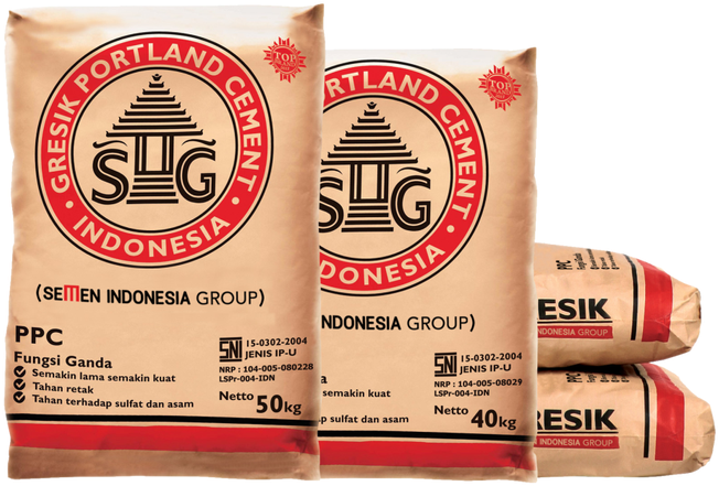 Semen Gresik Ppc 40kg - Semen Gresik (700x551), Png Download