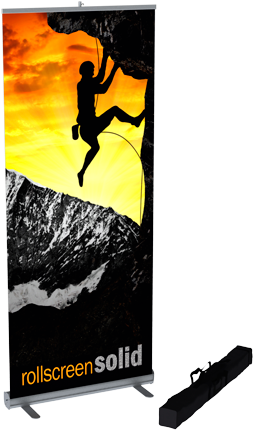 Home > Products > Roll Up & Banners > Roll Screen Solid - Banner Roll Screen Png (808x435), Png Download