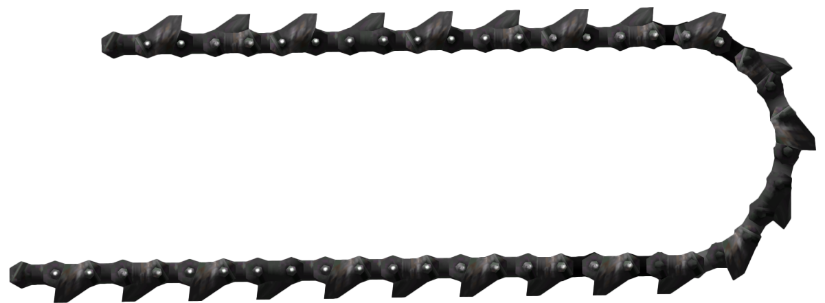 Chainsaw Hd Chain - Chainsaw Chain Pattern (1200x457), Png Download