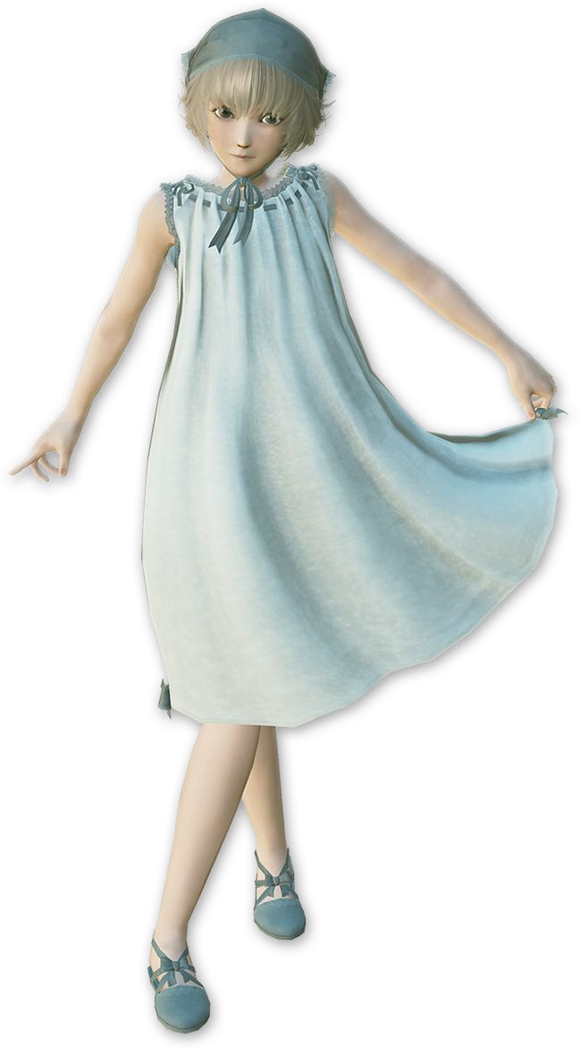 Yonah, Nier's Daughter, Sister, Baggage, Little Girl - Nier Yonah (649x1172), Png Download