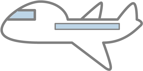 Airplane - Airliner - Icon - Free Material - Airliner (640x640), Png Download