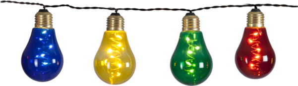 Solar Light Chain Glow - Light Bulb (600x600), Png Download