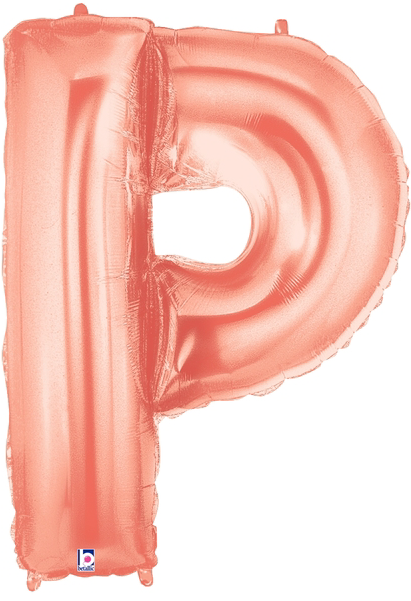 Rose Gold Letter P Foil Balloon Letters - Balloon (600x600), Png Download