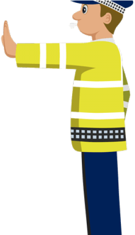 Agente De Transito Dibujo (640x480), Png Download