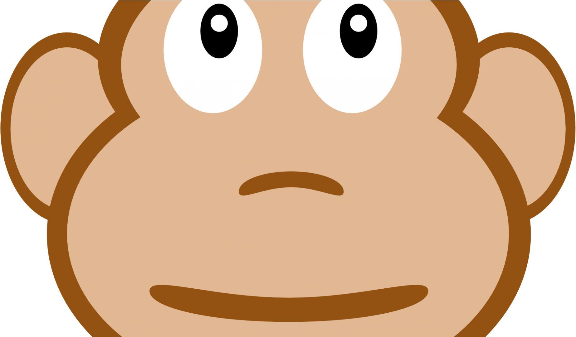 Curious George Dc29fc290c2b5george Takes Job Kids Cartoon - Cartoon Monkey Face (1920x1080), Png Download