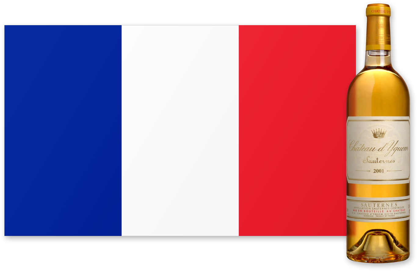 French Flag With Wine - May Wine (1500x887), Png Download
