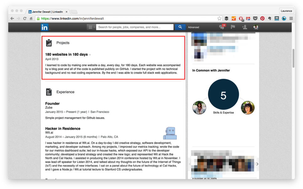 For Instance, Jennifer Dewalt Showcases Her 180 Websites - Light Corn Syrup (975x613), Png Download