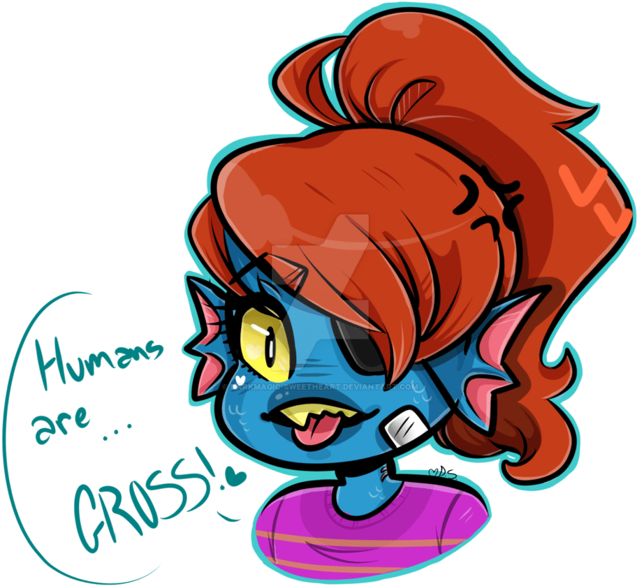 Undertale Fish - Kid Undyne (921x867), Png Download