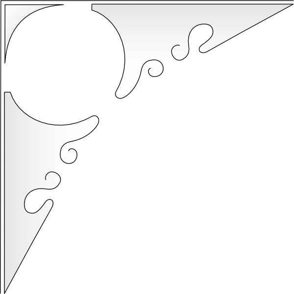Small - Top Left Corner Design (600x600), Png Download