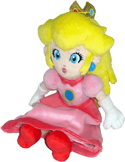 Princess Peach 8" - Princess Peach Plush Png (600x600), Png Download