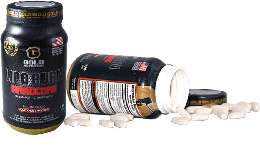 Lipo Burn Hardcore Gold Nutrition Medidor Pastillas - Energy Shot (885x608), Png Download
