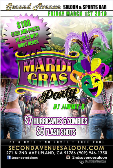 271 N 2nd Ave, Upland, Ca, 91786 946-1750 - Mardi Gras (576x576), Png Download