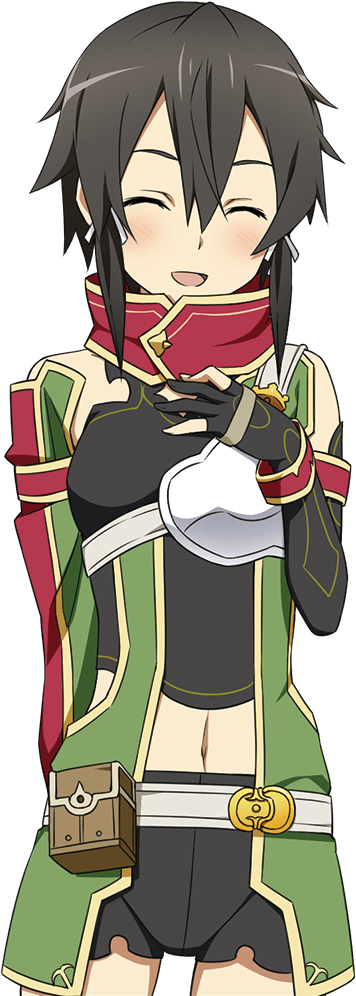 《信頼の微笑》シノン - Sinon Sao Hollow Fragment (640x1000), Png Download