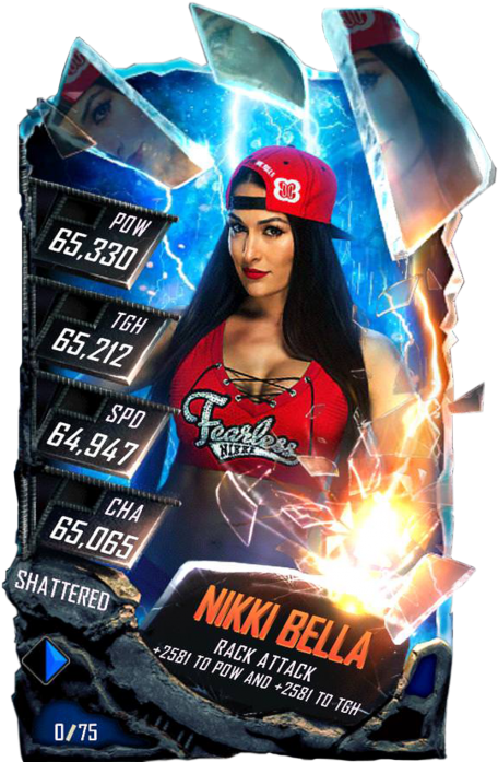 Nikkibella S5 24 Shattered2 - Wwe Supercard Season 5 (456x720), Png Download