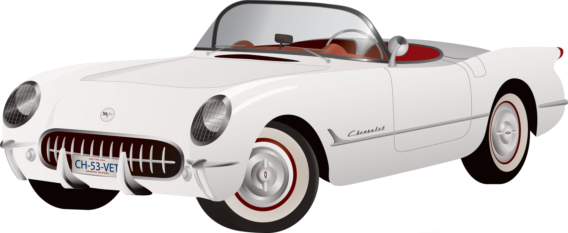 Workers Assemble First Corvette In Flint, Michigan - Corvette 1957 Transparent (1887x774), Png Download