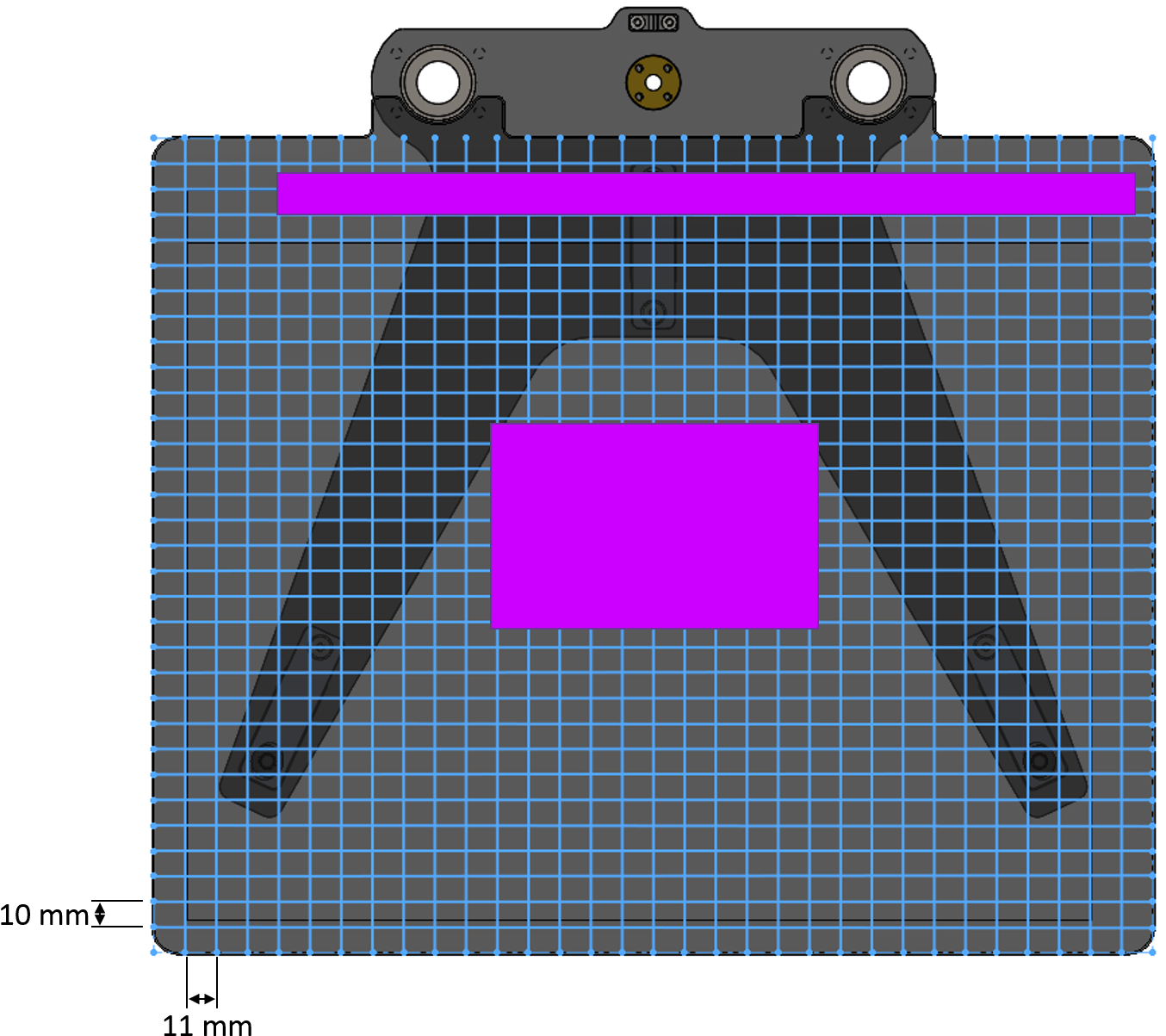Apply Glue To Your Print Bed As Shown In The Picture - Cage (1582x1235), Png Download