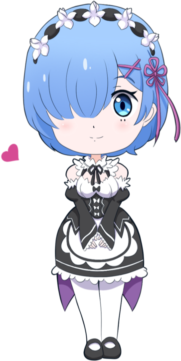 Thumb Image - Rem Re Zero Chibi (775x1030), Png Download