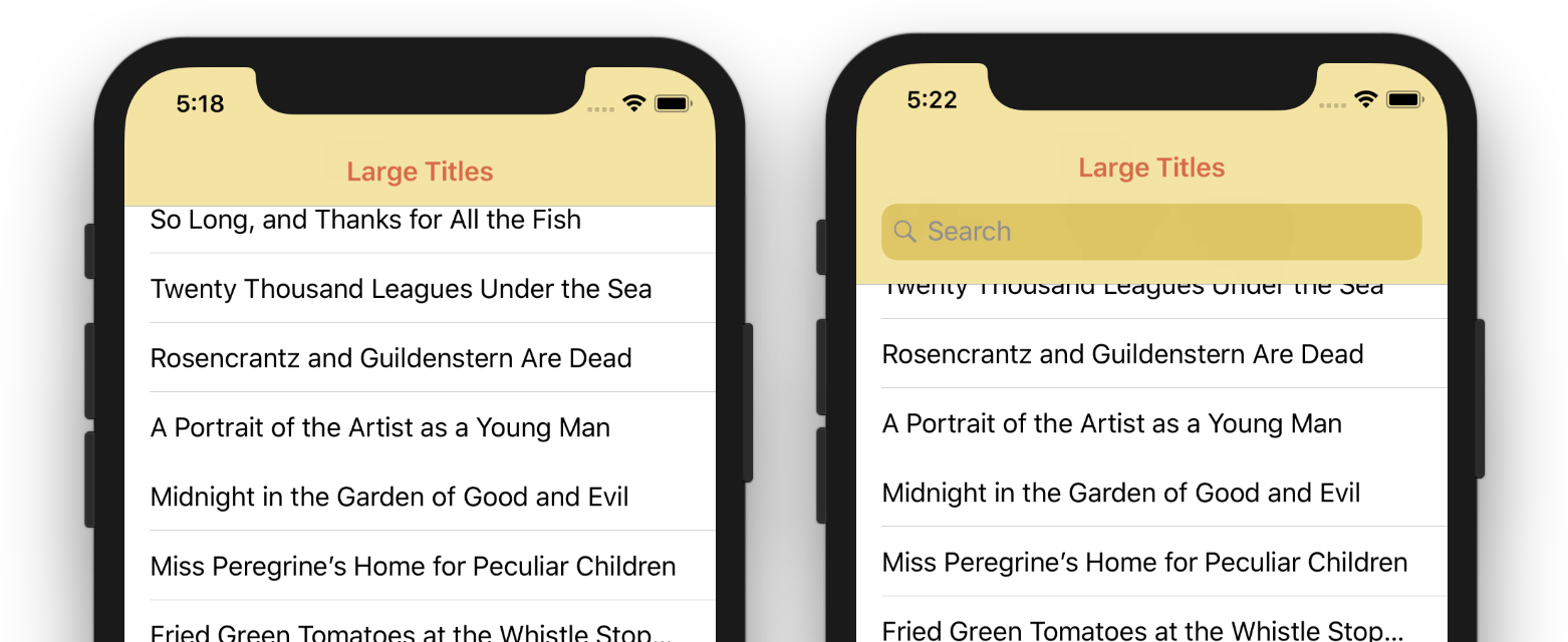 Hiding The Search Bar When Scrolling - Iphone (1562x640), Png Download
