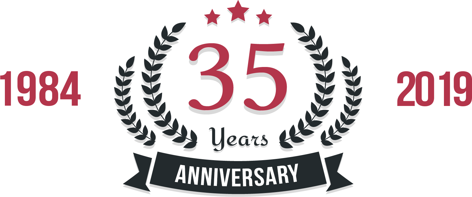 With 35 Years Of Experience, Premier Ink Systems Has - 25 Years Anniversary Gold Png (1547x647), Png Download