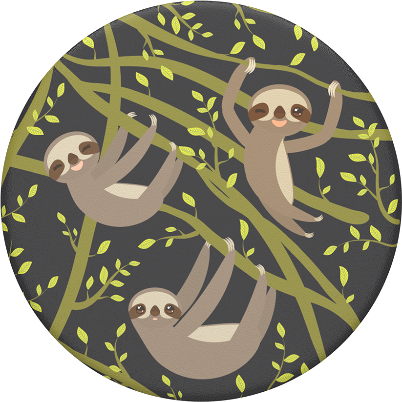 V=1539880098 - Sloths A Lot Popsocket (1000x1000), Png Download