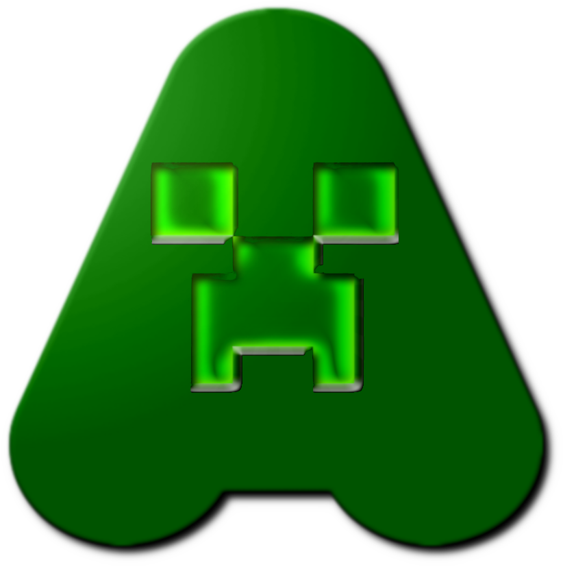 Alfabeto Cute Creeper Minecraft Png - Illustration (822x830), Png Download