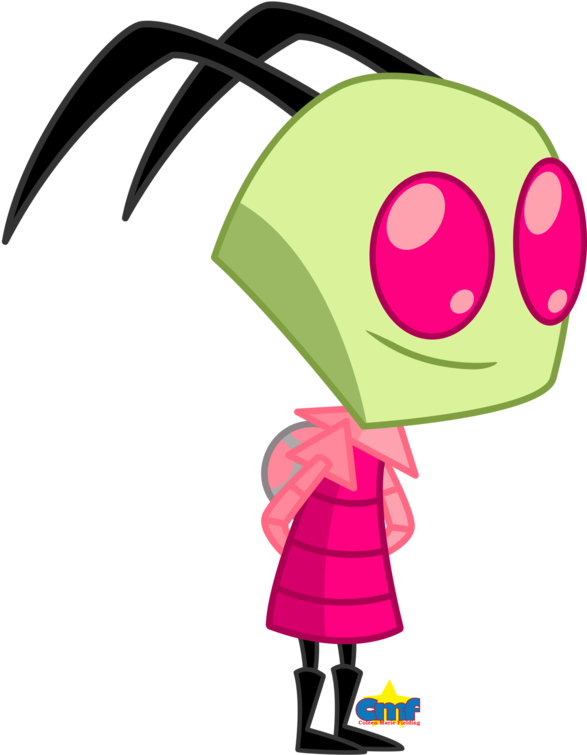 Happy Zim By Tiny Toons Fan Invader Zim Characters, (600x754), Png Download