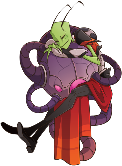 Invader Zim Tallest Red Irken Almighty Tallest Digital - Invader Zim Red Fanart (500x740), Png Download