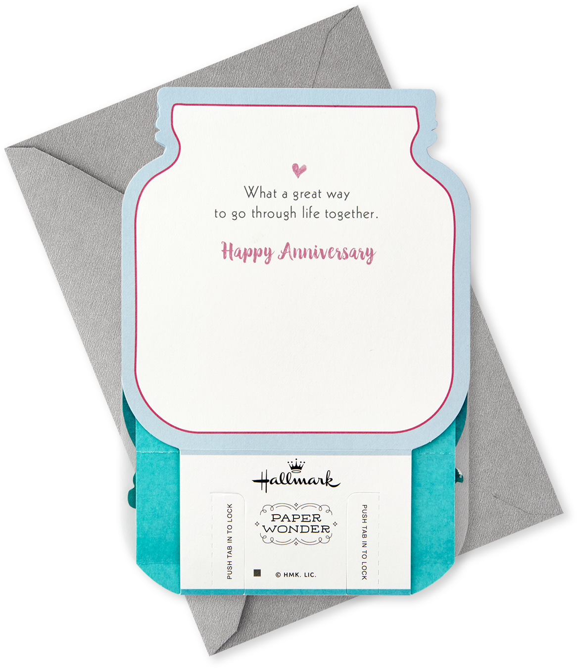 Fireflies And Flowers Jar Pop Up Anniversary Card - Paper (1470x1470), Png Download