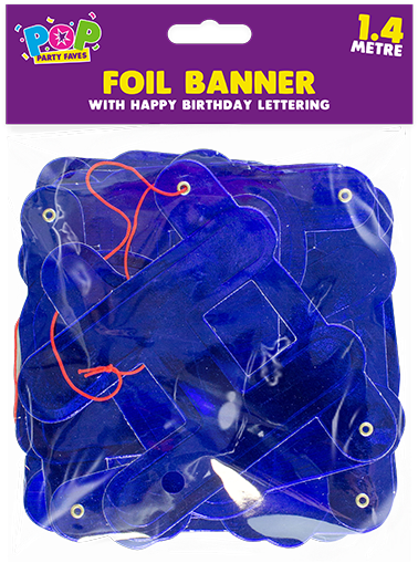 Happy Birthday Foil Banner - Wire (800x620), Png Download