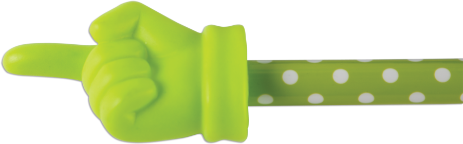 Lime Polka Dots Hand Pointer Alternate Image A - Teacher Created Resources Polka Dots Hand Pointer (900x900), Png Download