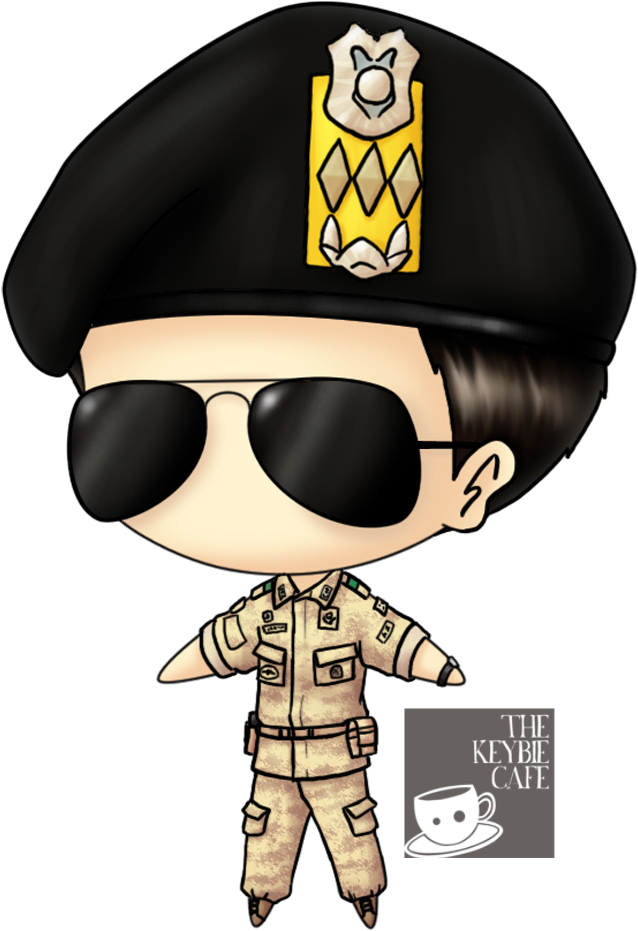 Descendant Of The Sun Cartoon Png (1000x1000), Png Download