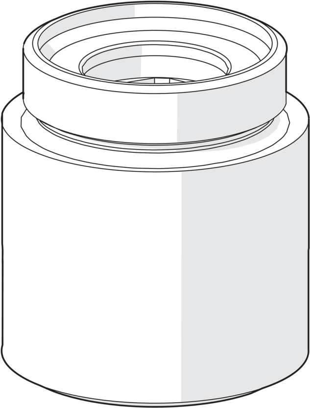 Hansa Thread Nipple, G 1/2 X M 18 X - Line Art (820x1080), Png Download