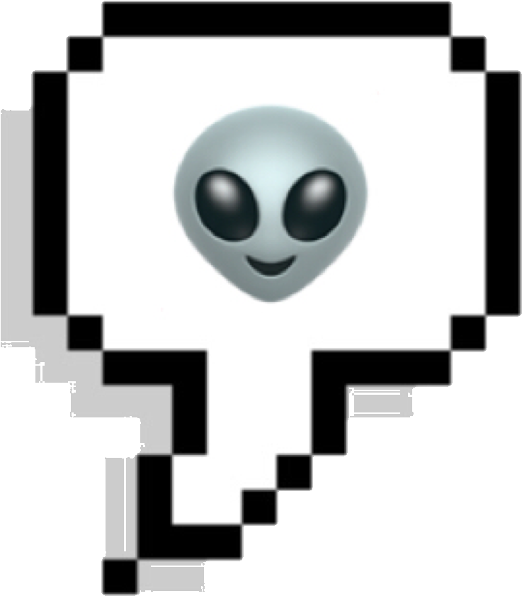 Alien Emoji Wallpaper - Png Overlays Tipo (2048x1229), Png Download