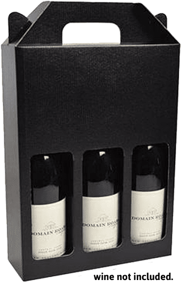 Triple Cardboard Wine Gift Box - Ammunition (368x880), Png Download