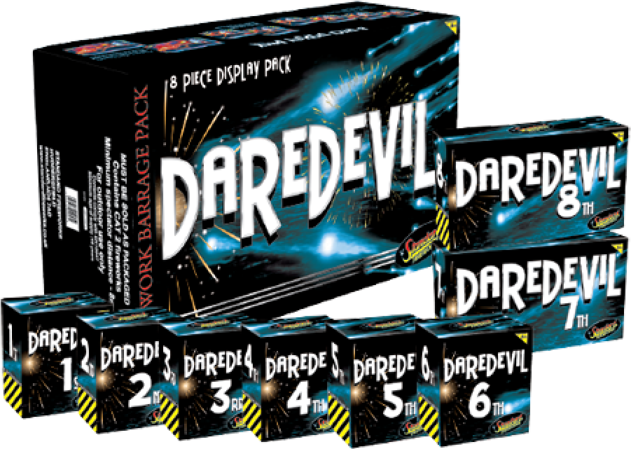 Daredevil Pack - Daredevil Fireworks (1000x1000), Png Download