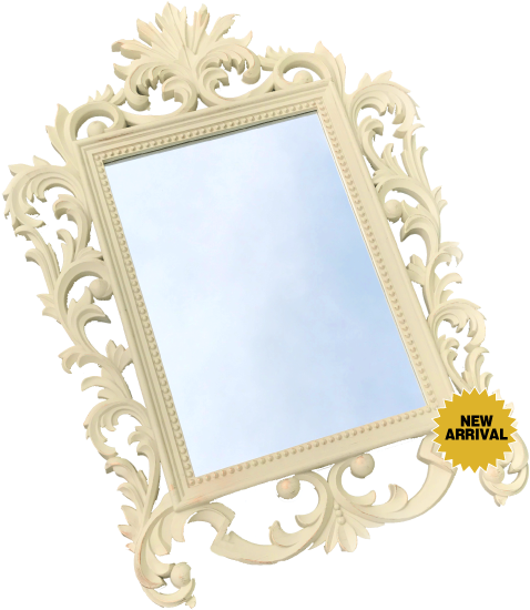 16" X 20" White Ornate Frame - Picture Frame (573x646), Png Download