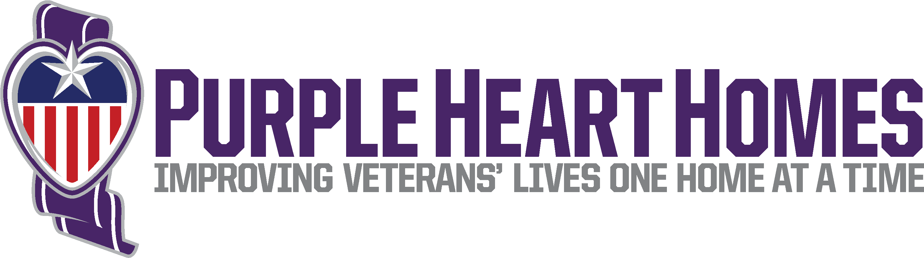Purple Heart Homes Shares Vr Video Of Double Amputee - Purple Heart Homes Logo (3300x1025), Png Download