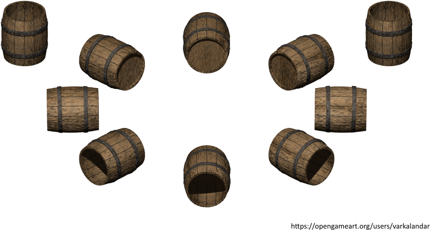 Hjm-open Barrel Alpha - Wood (1000x587), Png Download