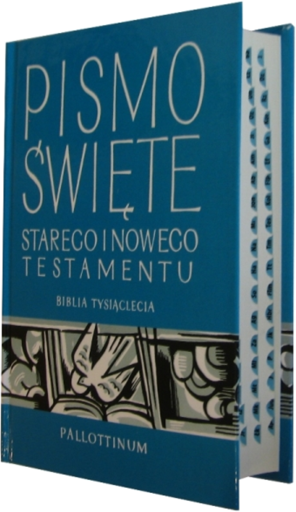 Biblia Tysiąclecia Duża Twarda Index Niebieska - Biblia Tysiąclecia (578x1000), Png Download