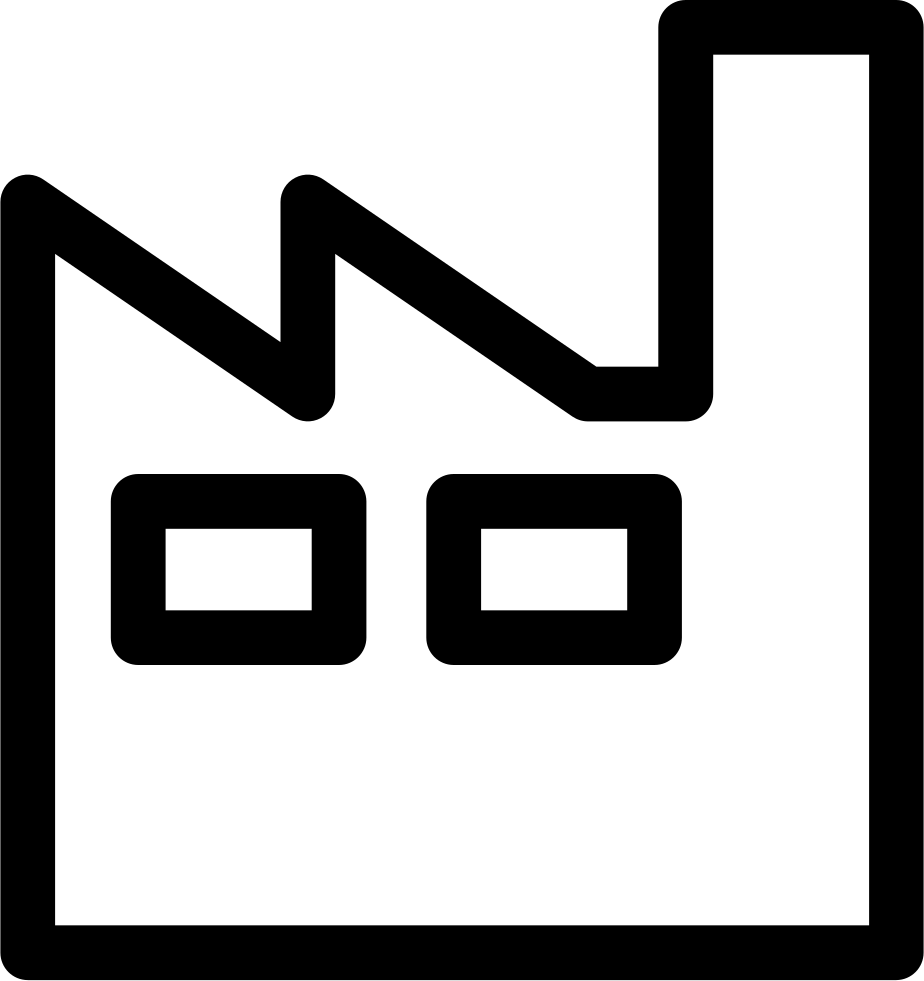 Png File Svg - Factory Silhouette Outline (924x981), Png Download