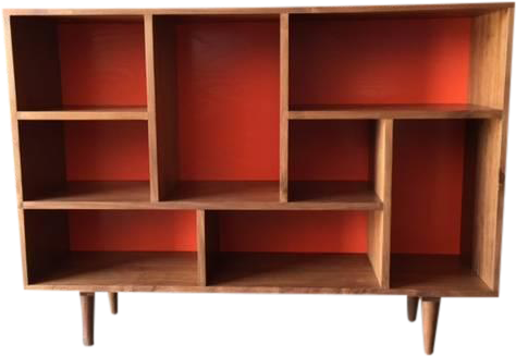 Mid Century Style Walnut Bookshelf On Chairish - Shelf (640x480), Png Download